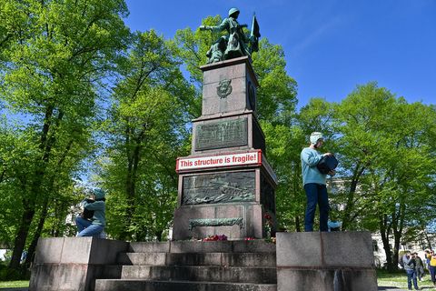 Temporäre Installation Sowjetisches Ehrenmal Olbrichtplatz Dresden